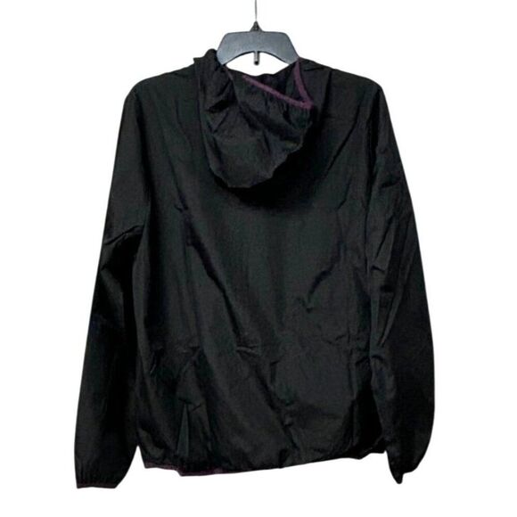 ASICS Women's Hooded Packable Jacket, Black, Sz. L - Picture 12 of 13